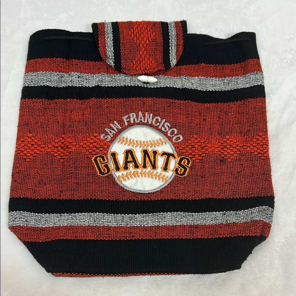 Red & Black Knit Backpack